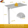 Table pliante murale avec pied Plateau 80x50 cm en aspect Voir les images du produit 5