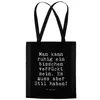 Mr. & Mrs. Panda Tote Bag Man kann ruhig ein... - Schwarz - Produktbild-Vorschau 3
