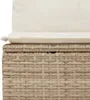 vidaXL 14-tlg. Garten-Sofagarnitur mit Kissen Beige Poly Produktbild-Vorschau 7