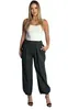 297 Mississhop Damen leichte einfarbige Hose Sommerhose Produktbild-Vorschau 3