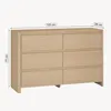 Komoda "Takranmaa" s 6 zásuvkami, rozmer 120 x 39 x 77 cm, Náhľad obrázku produktu 3
