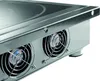 A close-up, angled view of the bottom and side of an induction cooktop, showing two cooling fans. Anteprima dell’immagine prodotto