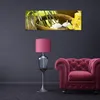 Leinwandbild Bambusblumen Zen 90x30 Feeby Grün bild für die Produktbild-Vorschau 3