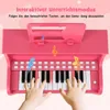 25-klávesové detské digitálne piano so stoličkou, ružové Náhľad obrázku produktu 4