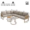 Gartenlounge Set 5-6 Personen Modular - Outdoor Sofa Produktbild-Vorschau 12