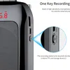 Close-up of a portable speaker with text highlighting its recording features. Produktbild-Vorschau