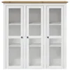 vidaXL Armoire vitrine avec portes vitrées BODO blanc et Voir les images du produit 3