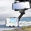 Držiak telefónu na zrkadlo do auta - čierny Náhľad obrázku produktu 6
