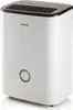A white dehumidifier with a black top and a circular indicator on the front. Produktbild-Vorschau