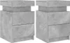 Two concrete-look nightstands are shown side-by-side against a white background. Produktbild-Vorschau