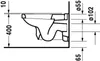 WC suspendus Duravit 1930, lavable, 0182090000, 0182090000 Anteprima dell’immagine prodotto 10