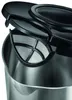 A close-up view of the lid and filter of a stainless steel electric kettle. Produktbild-Vorschau