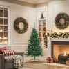 vidaXL Künstlicher Halb-Weihnachtsbaum mit Ständer Grün 150 Produktbild-Vorschau 2