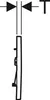 A technical drawing or diagram showing a side profile of a product with measurement indicators. Náhľad obrázku produktu