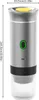 A product shot of a portable coffee maker with dimensions indicated. Náhľad obrázku produktu