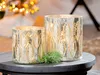 Gilde Windlicht, zylindrisch, "Gardo", Blattdesign, Glas, Produktbild-Vorschau 2