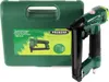A green pneumatic stapler and its green carrying case are displayed against a white background. Náhľad obrázku produktu