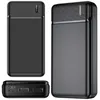 A product shot of a black power bank, shown from multiple angles. Produktbild-Vorschau