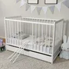 Babybett mit Schublade Kinderbett Gitterbett 60x120 Produktbild-Vorschau 3