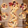 LED Weihnachtsdeko Schneemann mit Lichterkette, 3D Wanddeko Produktbild-Vorschau 3