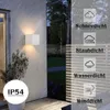 ZMH Led Wandleuchte 2ER  Aussen Weiß Wandlampe G9 Warmweiß Produktbild-Vorschau 5