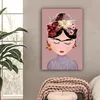 MuchoWow® - Obraz na płótnie - Pastel - Kobieta - Kwiaty - Podgląd zdjęcia produktu 2
