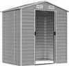 vidaXL Szopa ogrodowa jasnoszara 191x130x198 cm Stal Podgląd zdjęcia produktu 3