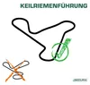 Keilriemen Mähwerk passend Husqvarna TC138 960510124| Produktbild-Vorschau 3