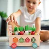 Malplay Cube de motricité Jouets en bois Cube d'activité Voir les images du produit 6