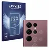 A product shot featuring packaging for screen protectors and a close-up of a smartphone camera array. Produktbild-Vorschau