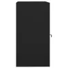 vidaXL Sattelschrank Schwarz 53x53x105 cm Stahl Produktbild-Vorschau 2