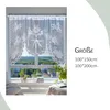 Landhausstil Bistrogardine 100x150cm Stickerei Spitze Produktbild-Vorschau 2