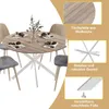 A round dining table with chairs, featuring close-up shots of its features and descriptive text. Náhľad obrázku produktu