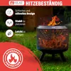 HEAT Outdoor Living Trommel Schwarz - Feuerkorb für den Produktbild-Vorschau 6