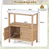 COSTWAY Table à plantes, armoire de jardin en bois, armoire Voir les images du produit 3