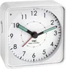 A white TFA alarm clock with a white face and black numbers. Anteprima dell’immagine prodotto