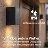Maxkomfort Aussenleuchte 1268B1 Schwarz IP54 up&down GU10 Produktbild-Vorschau 2