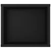 vidaXL Szafka ścienna pod TV czarna 100x30x26,5 cm materiał Podgląd zdjęcia produktu 5
