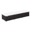 vidaXL Bain de soleil en poly rotin 195 x 60 x 31 cm brun Voir les images du produit 8