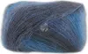 A ball of yarn with a gradient of blue, gray, and black colors. Produktbild-Vorschau