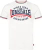 T-shirt homme coupe ajustée GAVRENE Blanc/Bleu marine/Rouge Voir les images du produit 2