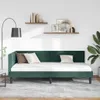 vidaXL Hoekbed met hoofdeinde, donkergroen, 90 cm x 200 cm, Productafbeelding-voorbeeld 3