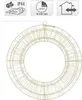 ECD Germany LED Metall Kranz Ø 38cm 960 LEDs Warmweiß Produktbild-Vorschau 4