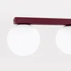 Plafonnier YOLI 2 bordeaux 2xG9  8W acier/verre Voir les images du produit 5