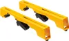 Two yellow metal brackets with black locking mechanisms, shown against a white background. Produktbild-Vorschau