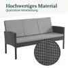 SVITA DENVER Polyrattan Gartenmöbel Set Essgruppe Lounge Produktbild-Vorschau 4