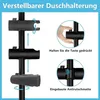 Asta doccia JOHO in acciaio inox 70 cm con supporto per Anteprima dell’immagine prodotto 5