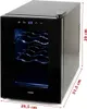 A black wine cooler on a black background. Produktbild-Vorschau