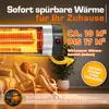 TRESKO Infrarot Heizstrahler 2500W silber mit Produktbild-Vorschau 7