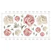 Adesivo murale fiori peonie foglie natura tatuaggio murale Anteprima dell’immagine prodotto 2